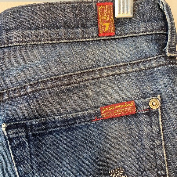 7 For All Mankind Denim Jean shorts - Picture 3 of 8
